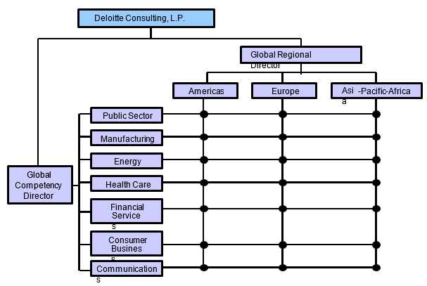 Organizational Chart of Deloitte.