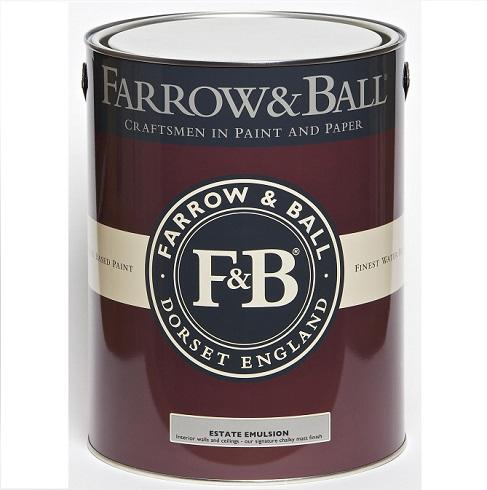 The modern look of the Farrow and Ball paint can