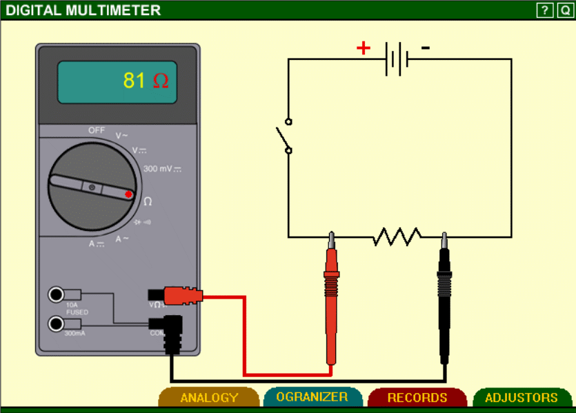 Electronic Multimeter.