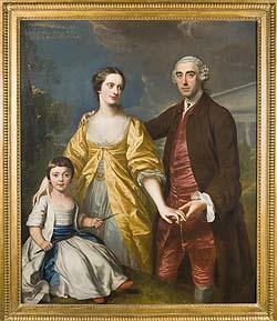 (The Pitt Family of Encombe by William Hoare) (Friday Follow: 18th Century Inspired Fashions)