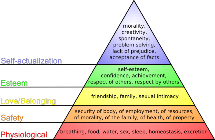 Maslow’s Hierarchy of Needs Theory.