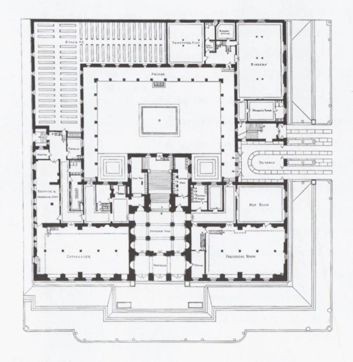 Floor Plans, Boston Public Library.