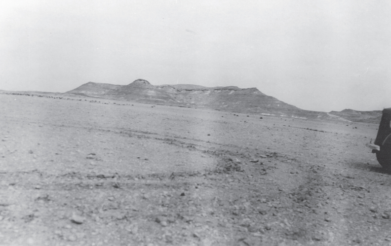 Qatar’s First Oil Well Location Marked by Car Tracks 1938 