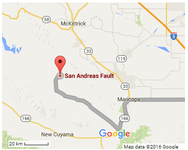 San Andreas Fault, San Luis Obispo County, California, US. 