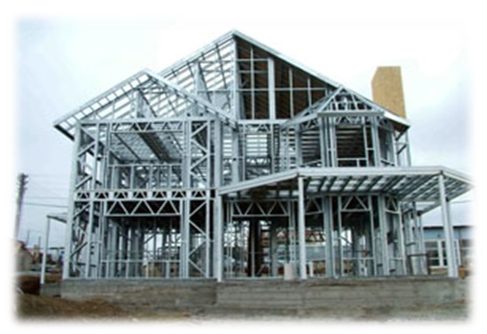 Picture of a light steel villa.