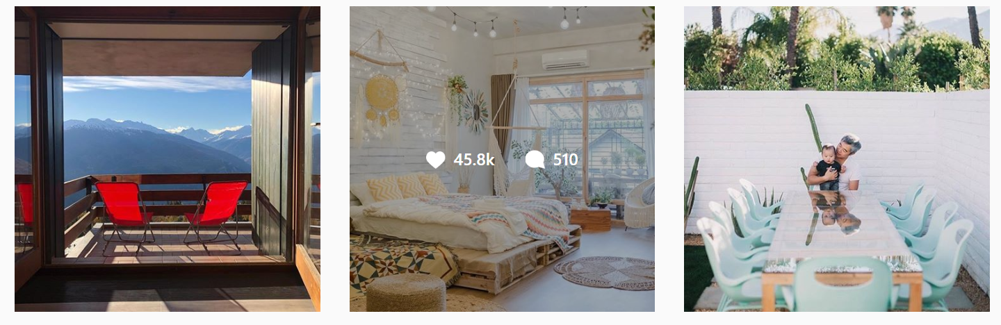 Number of likes and comments received by Airbnb on Instagram in one day.