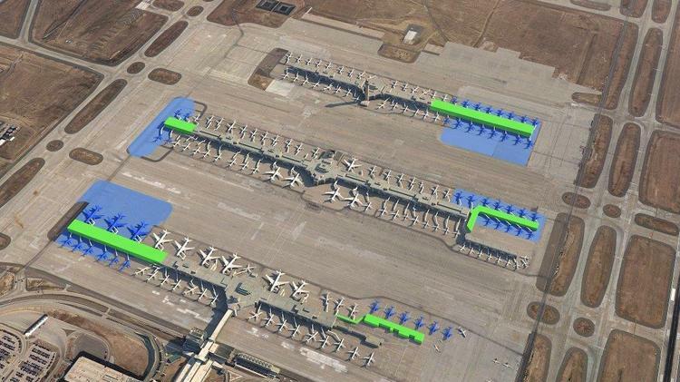 The architectural design of Denver International Airport