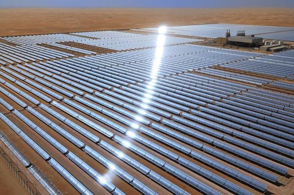 Masdar City solar plant.