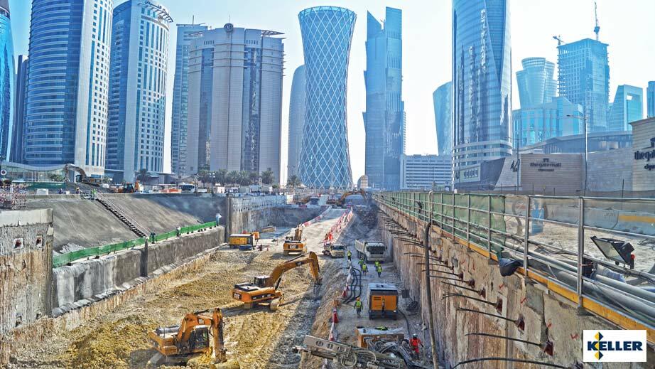 Doha Metro construction