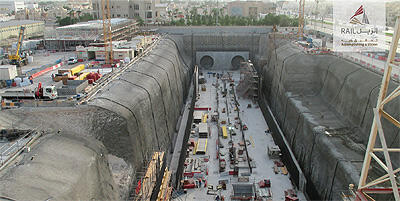 Qatar Railway construction site