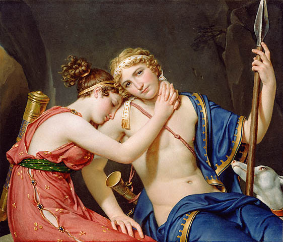 “The Farewell of Telemachus and Eucharis” Jacques-Louis David