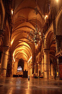  A picture of the interior of the cathedral. (Source:http://wso.williams.edu/~dredmond/cathedrals/canterbury/)