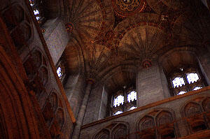 A picture of the central tower of the Cathedral. (Source:http://wso.williams.edu/~dredmond/cathedrals/canterbury/)