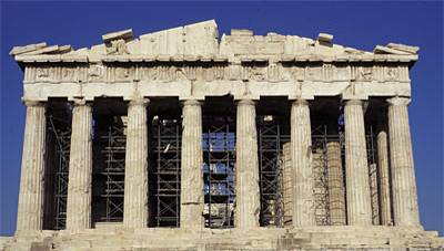 The famous Parthenon