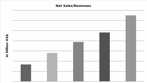 Net Sales/Revenues. Source: AOL Money and Finance (AOL, 2008)