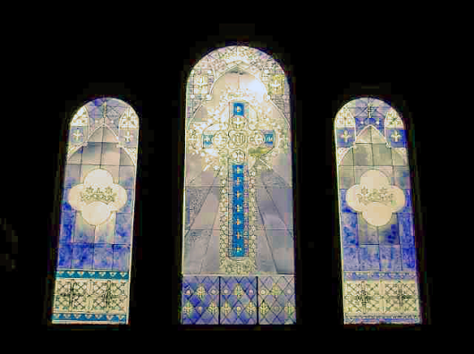Stained glass panel T