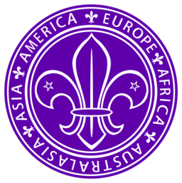 1939-1955 version of the emblem, used by the World Scout Committee The Fleur de Lis is also used by the International Boy Scouts. 