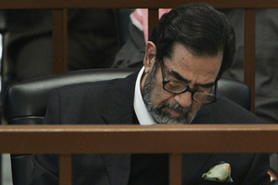 Saddam at trial
