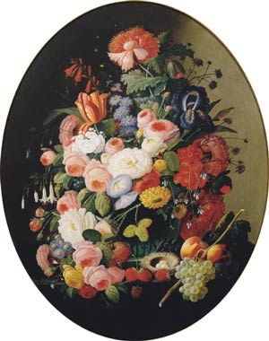 Still Life With Flowers, Fruit and Bird’s Nest