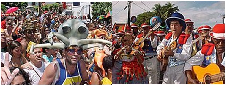 Costumes and Makeup During the Carnival