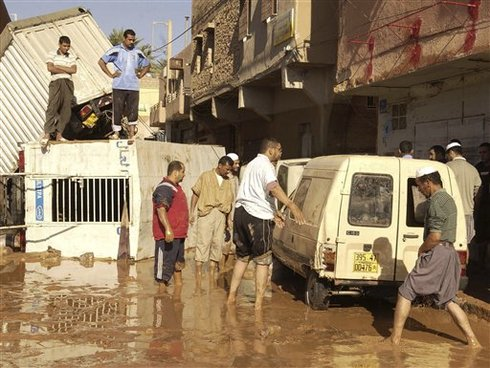 Algerian desert flood