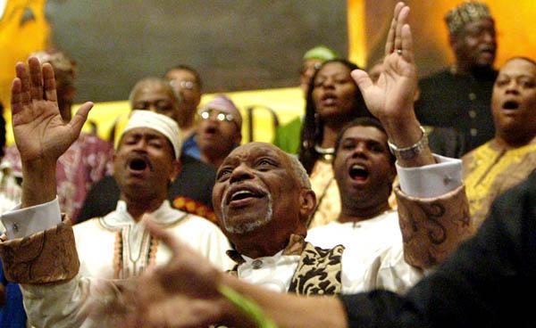 African American religious singing. 