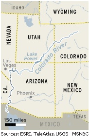 States through which the Colorado River passes through.