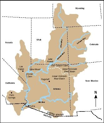 The Colorado River basin. 