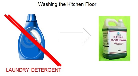 Washing the Kitchen Floor