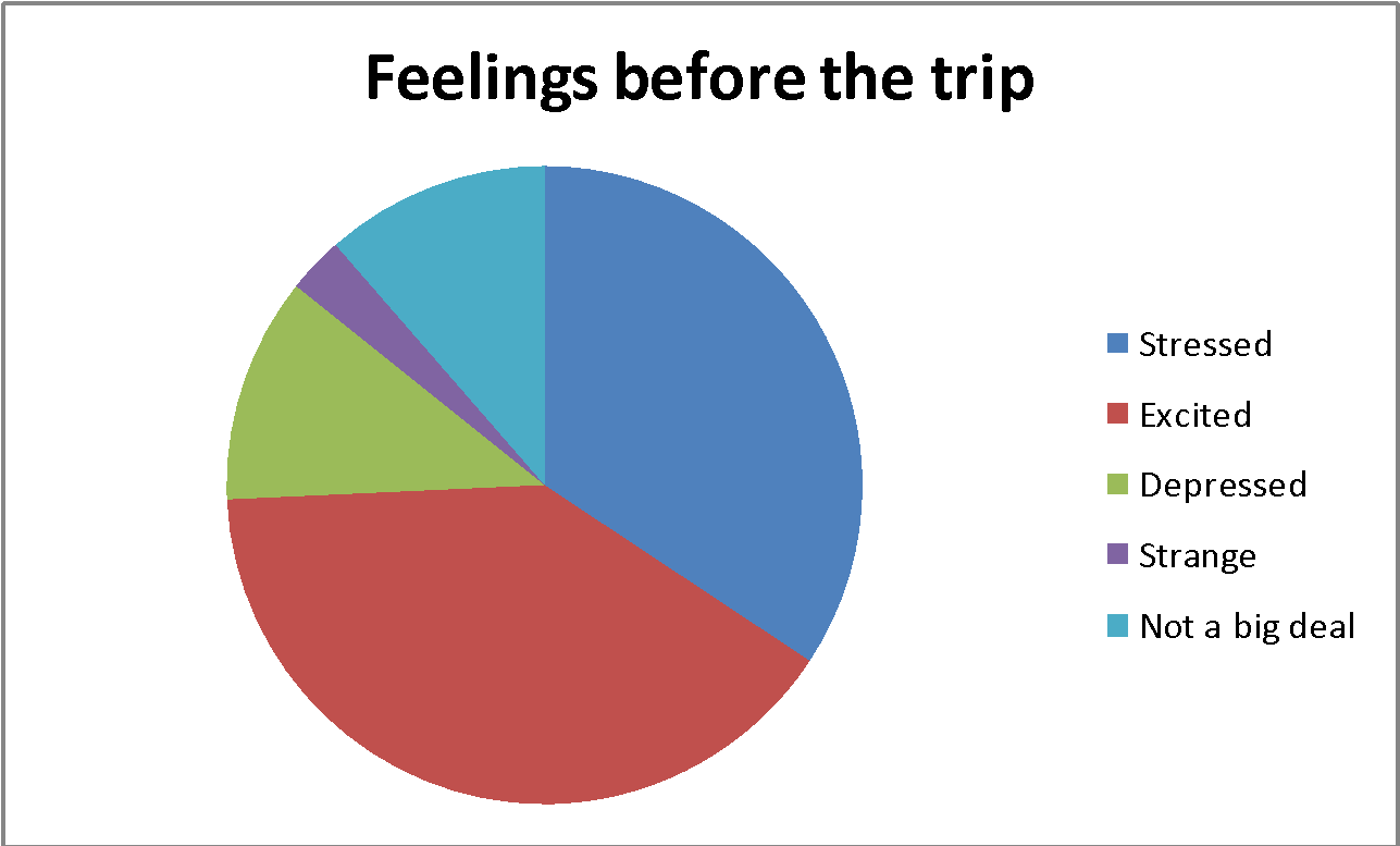 Feelings before the trip