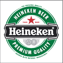 Heineken racetrack label
