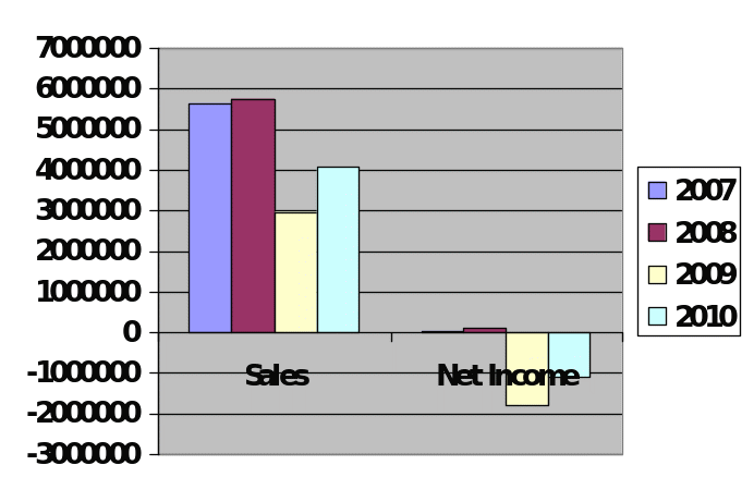  'Sales’ and ‘Net Income graphs