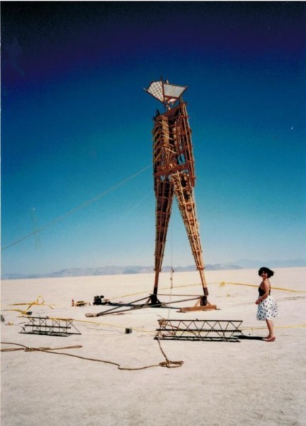 The first Burning Man held in Black Rock Desert 