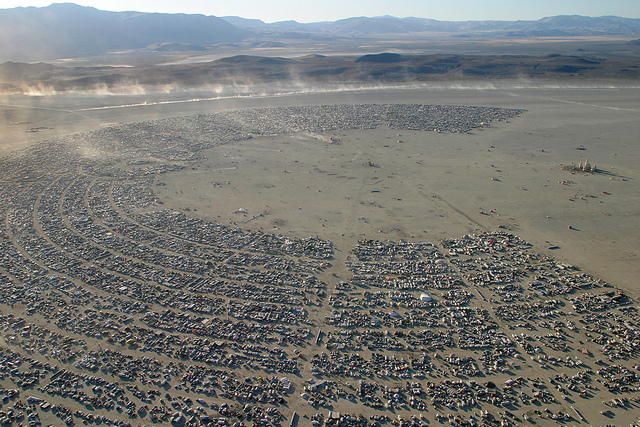 Burning Man festival in Black Rock Desert