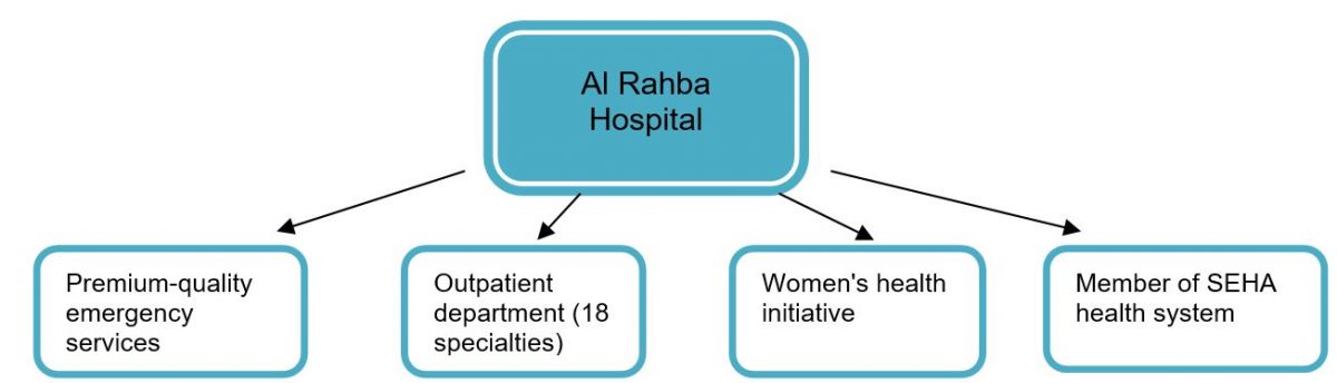 The variety of services performed at Al Rahba hospital 
