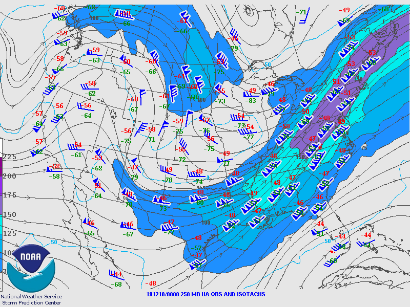 Atmospheric Weather Condition at 250mb of December 17.
