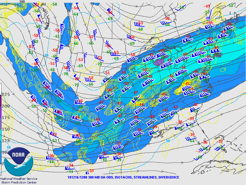 Atmospheric Weather Condition at 500mb on December 16.