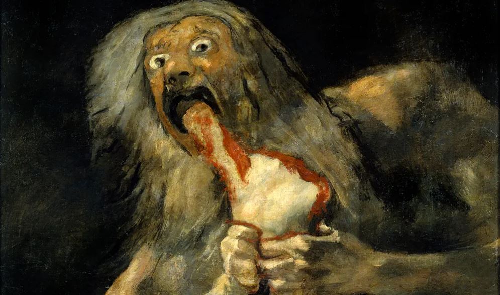 Saturn Devouring his Son by Francisco Goya from The Guardian 
