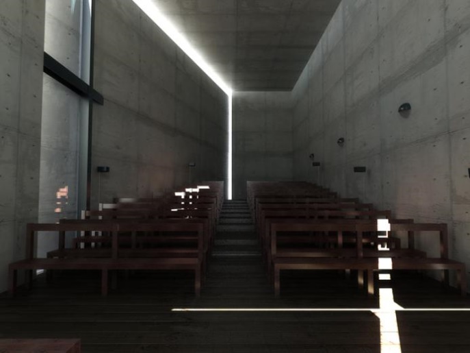 Church of Light inner chapel