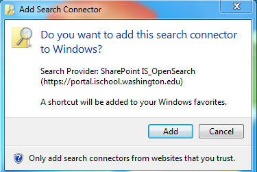 Open Search connectors for SharePoint
