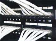 Patch panel and patch cables.
