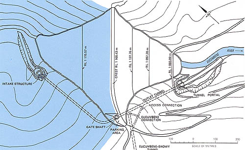 Plan of Eucumbene Dam