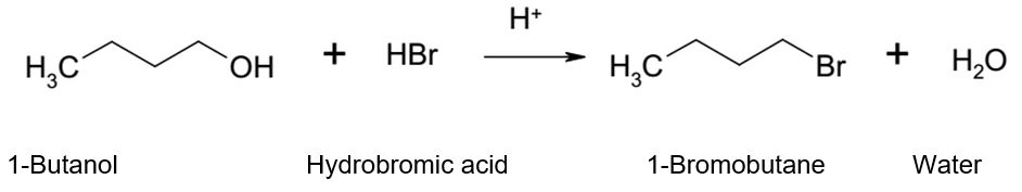 Synthesis equation for the reaction