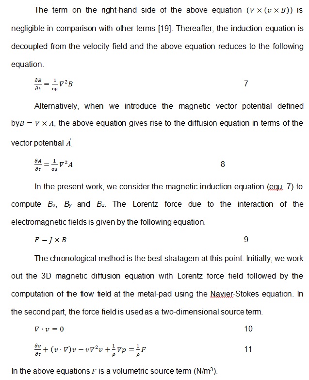 Modelling Approach and Governing Equations