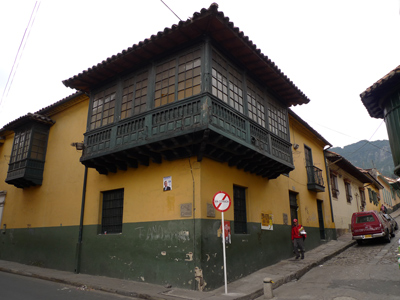 Colonial architecture in Bogota.