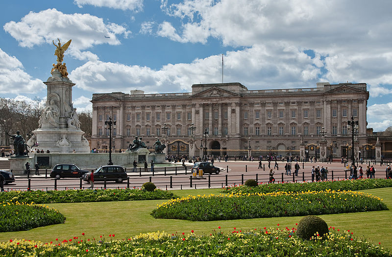 Buckingham Place in London.