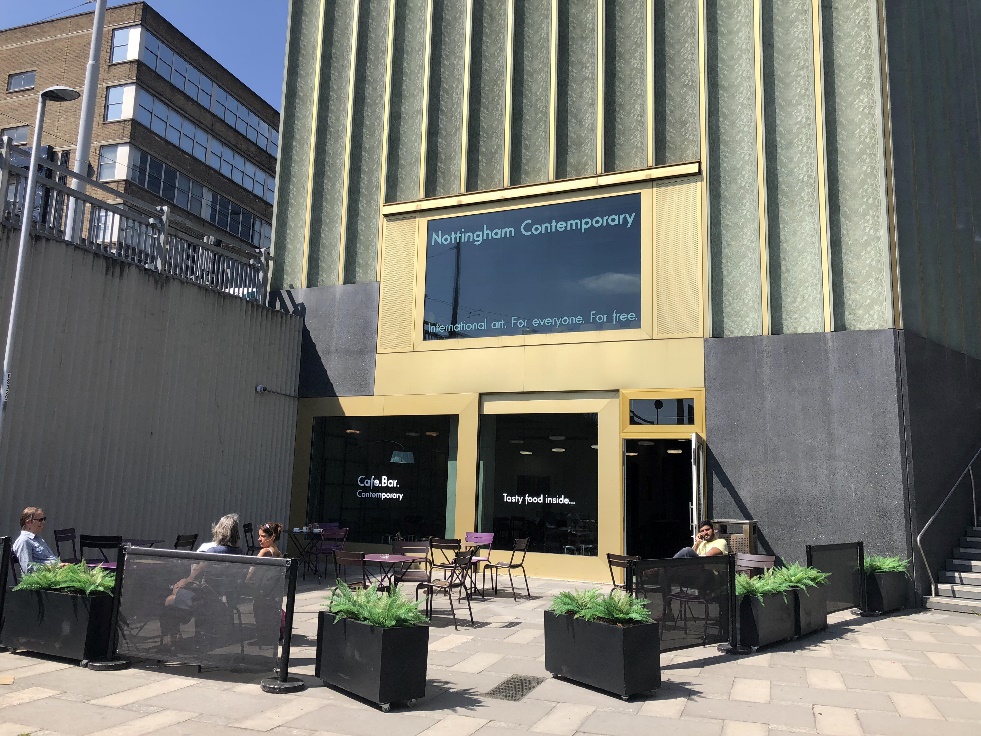 Nottingham Contemporary café exterior