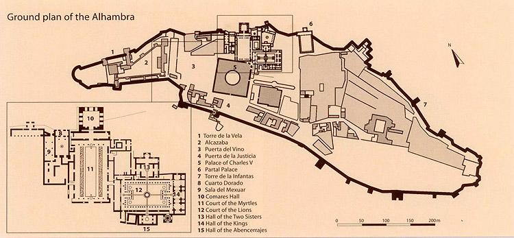 The floor map of the Alhambra