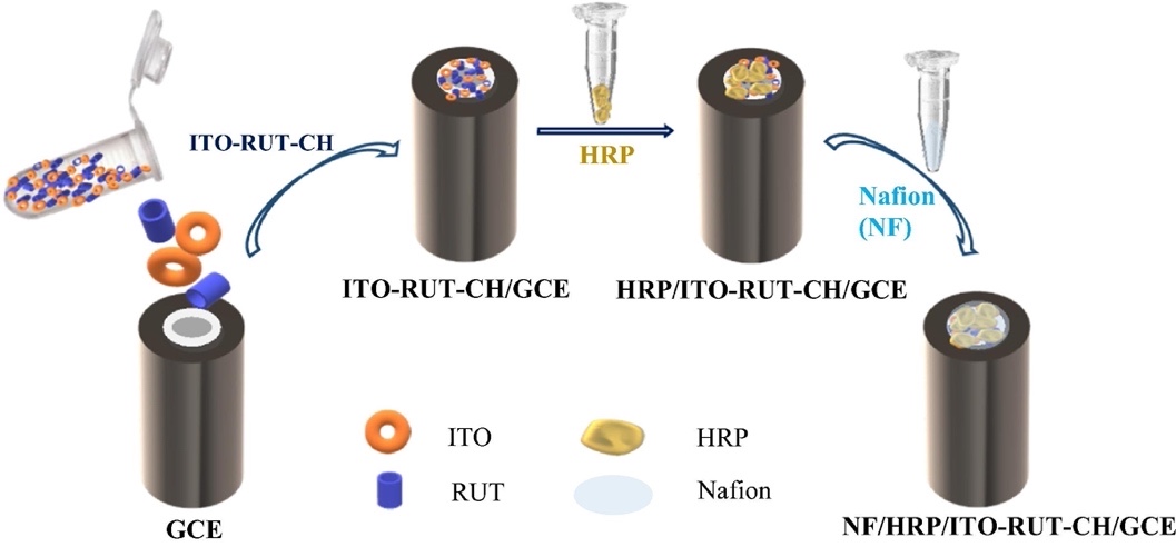 The process of synthesis of the modified electrode