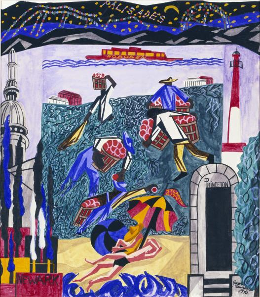 Jacob Lawrence’s “New Jersey From the United States” Painting